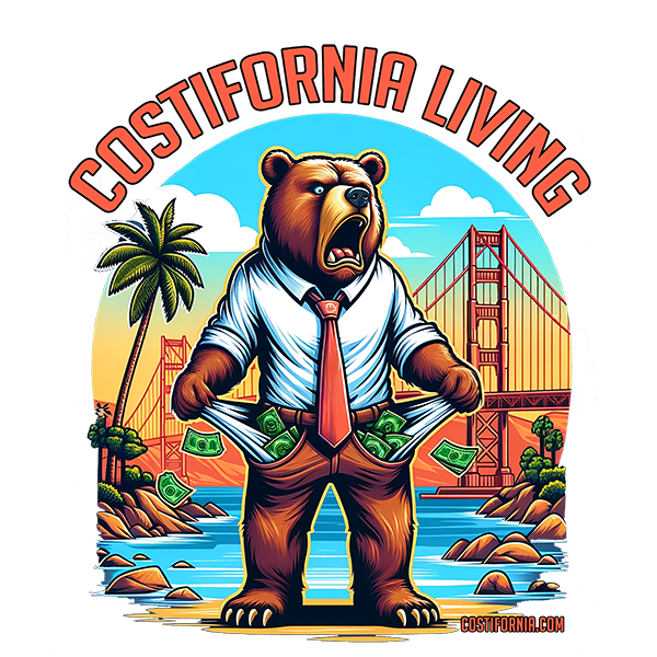 California Angry Broke Bear Costifornia.com