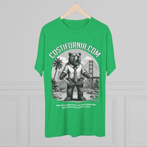 Tri-Blend Tee Expensive Living Costs in California Design - Image 20