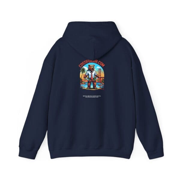 Hooded Sweatshirt - Costifornia Brand Expensive Living Costs in California Design - Image 22