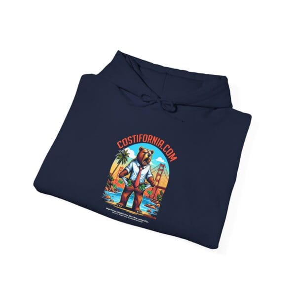 Hooded Sweatshirt - Costifornia Brand Expensive Living Costs in California Design - Image 24