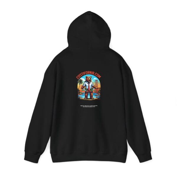 Hooded Sweatshirt - Costifornia Brand Expensive Living Costs in California Design - Image 7