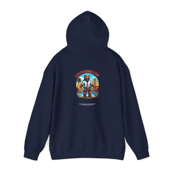 Hooded Sweatshirt - Costifornia Brand Expensive Living Costs in California Design - Image 23