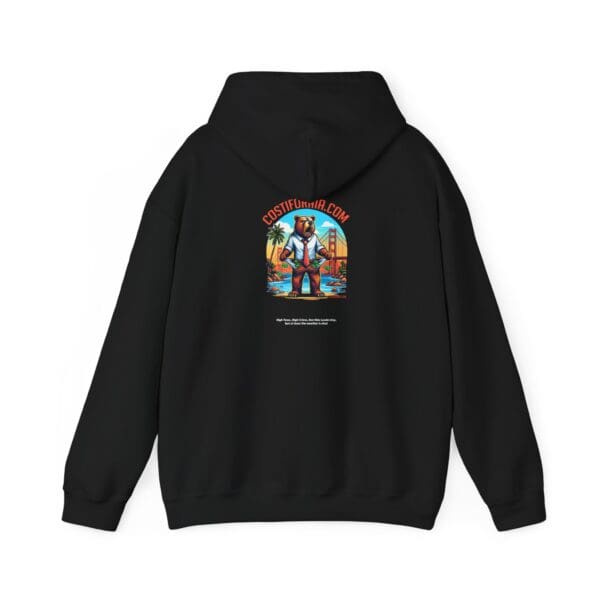 Hooded Sweatshirt - Costifornia Brand Expensive Living Costs in California Design - Image 6