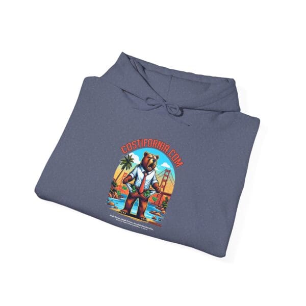 Hooded Sweatshirt - Costifornia Brand Expensive Living Costs in California Design - Image 28