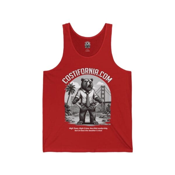 Tank Top - Costifornia Brand Expensive Living Costs in California Design - Image 11