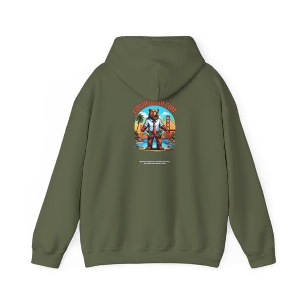 Hooded Sweatshirt - Costifornia Brand Expensive Living Costs in California Design - Image 10