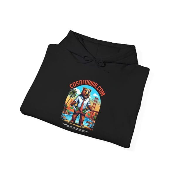 Hooded Sweatshirt - Costifornia Brand Expensive Living Costs in California Design - Image 8